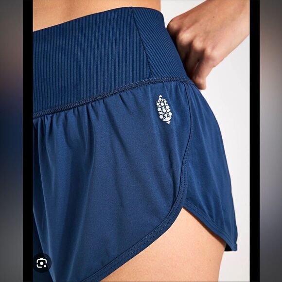 Free People Movement Game Time Shorts in Yellow - Picture 2 of 13